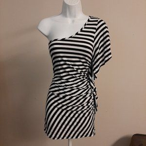 one shoulder mini dress